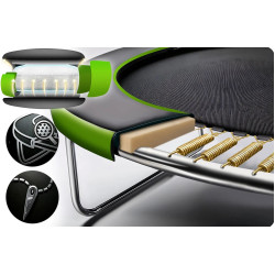 Батут с защитной сеткой Neo Sport NS-06Z231 (Black/Green) Thumb