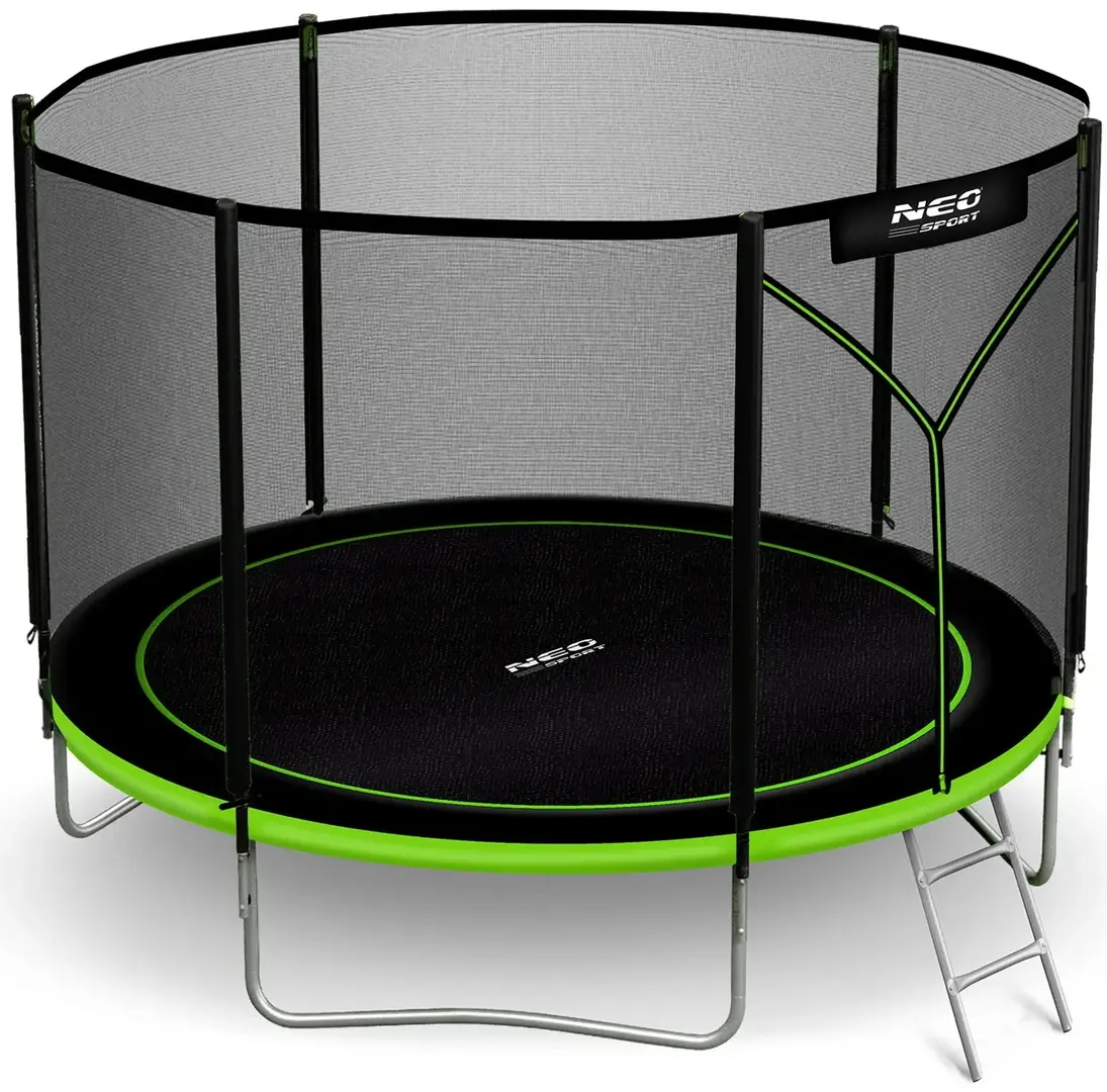 Батут с защитной сеткой Neo Sport NS-06Z231 (Black/Green)