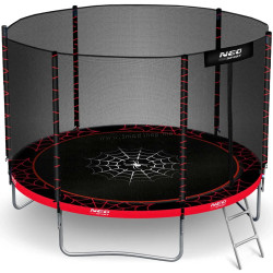 Батут с защитной сеткой Neo Sport NS-06Z241 (Black/Red)
