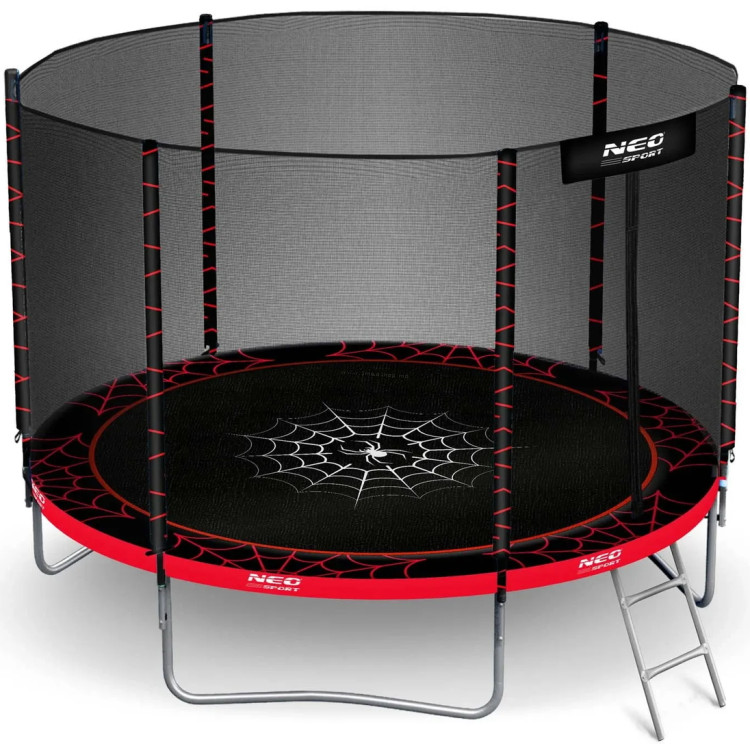 Trambulina cu plasa de protectie Neo Sport NS-06Z241 (Black/Red)