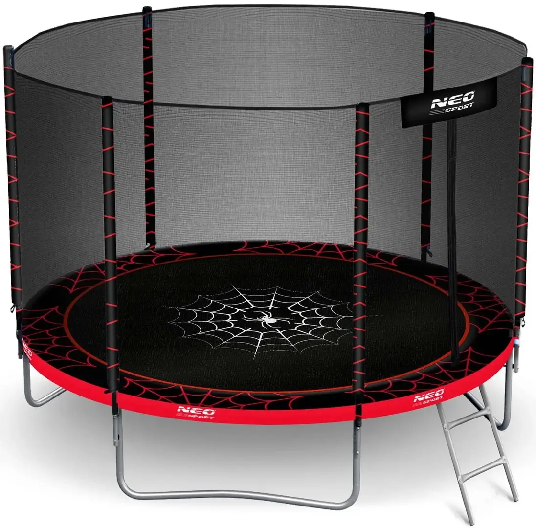 Батут с защитной сеткой Neo Sport NS-06Z241 (Black/Red)