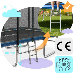Trambulina cu plasa de protectie Neo Sport NS-07X10Z251 (Black/Blue) Thumb