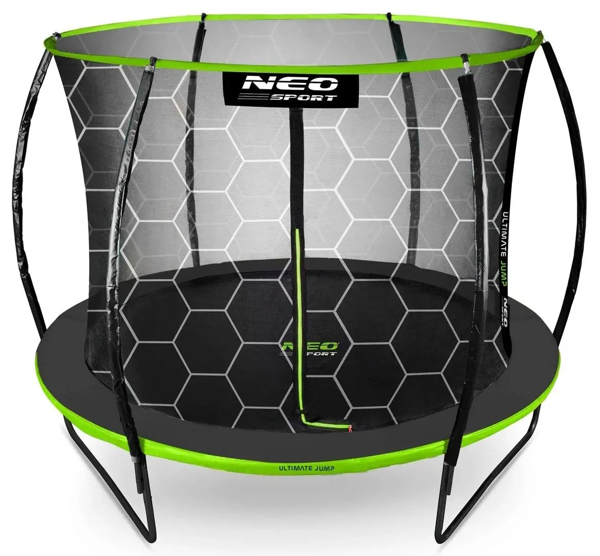 Trambulina cu plasa de protectie Neo Sport NS-08C221 252cm (Green)