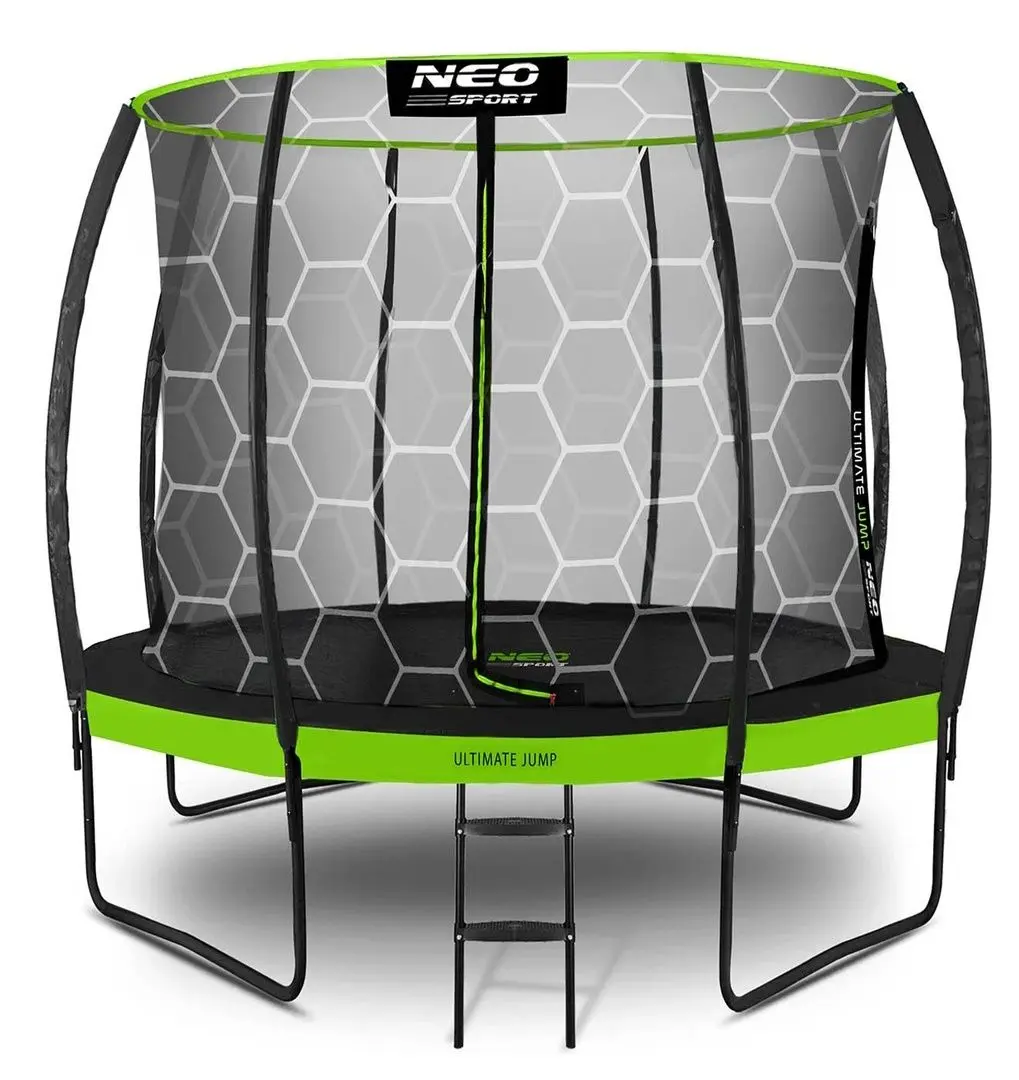 Trambulina cu plasa de protectie Neo Sport NS-08C221 252cm (Green)