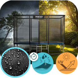 Trambulina cu plasa de protectie Neo Sport NS-08X12Z251 (Black/Blue) Thumb