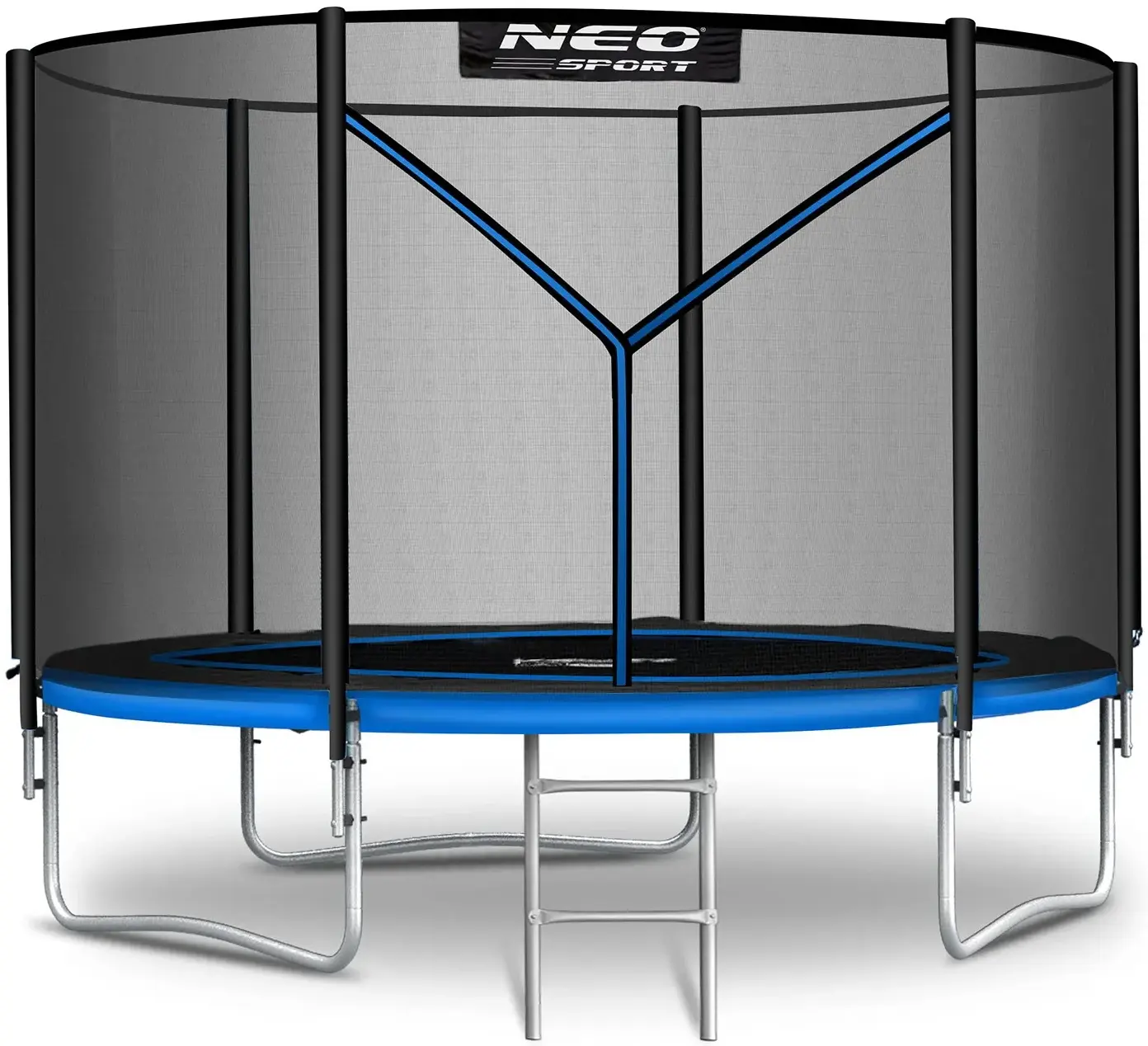 Батут с защитной сеткой Neo Sport NS-08Z221 (Black/Blue) - 2