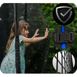 Батут с защитной сеткой Neo Sport NS-08Z221 (Black/Blue) Thumb