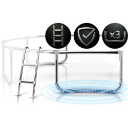 Батут с защитной сеткой Neo Sport NS-08Z221 (Black/Blue) Thumb