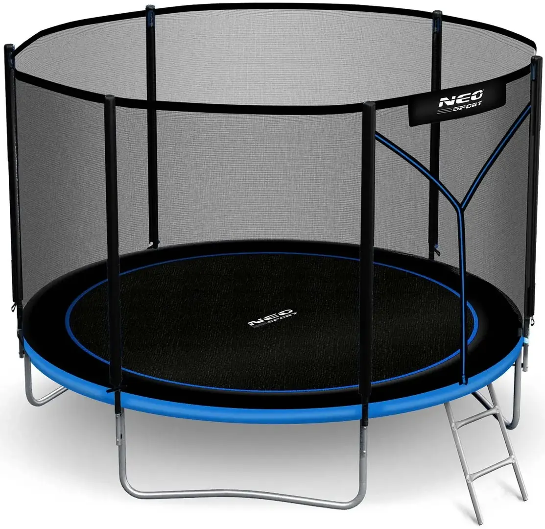 Батут с защитной сеткой Neo Sport NS-08Z221 (Black/Blue)