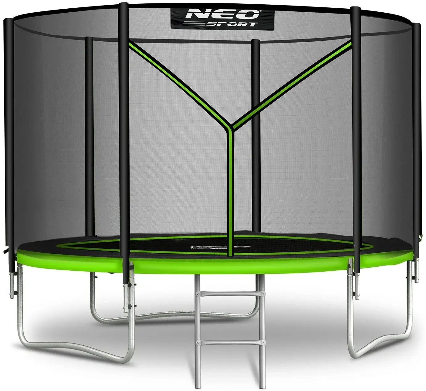Trambulina cu plasa de protectie Neo Sport NS-08Z231 (Green/Black) - 2
