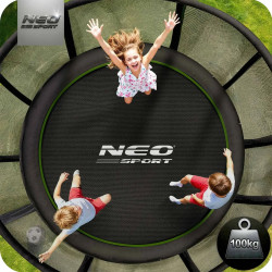 Trambulina cu plasa de protectie Neo Sport NS-08Z231 (Green/Black) Thumb