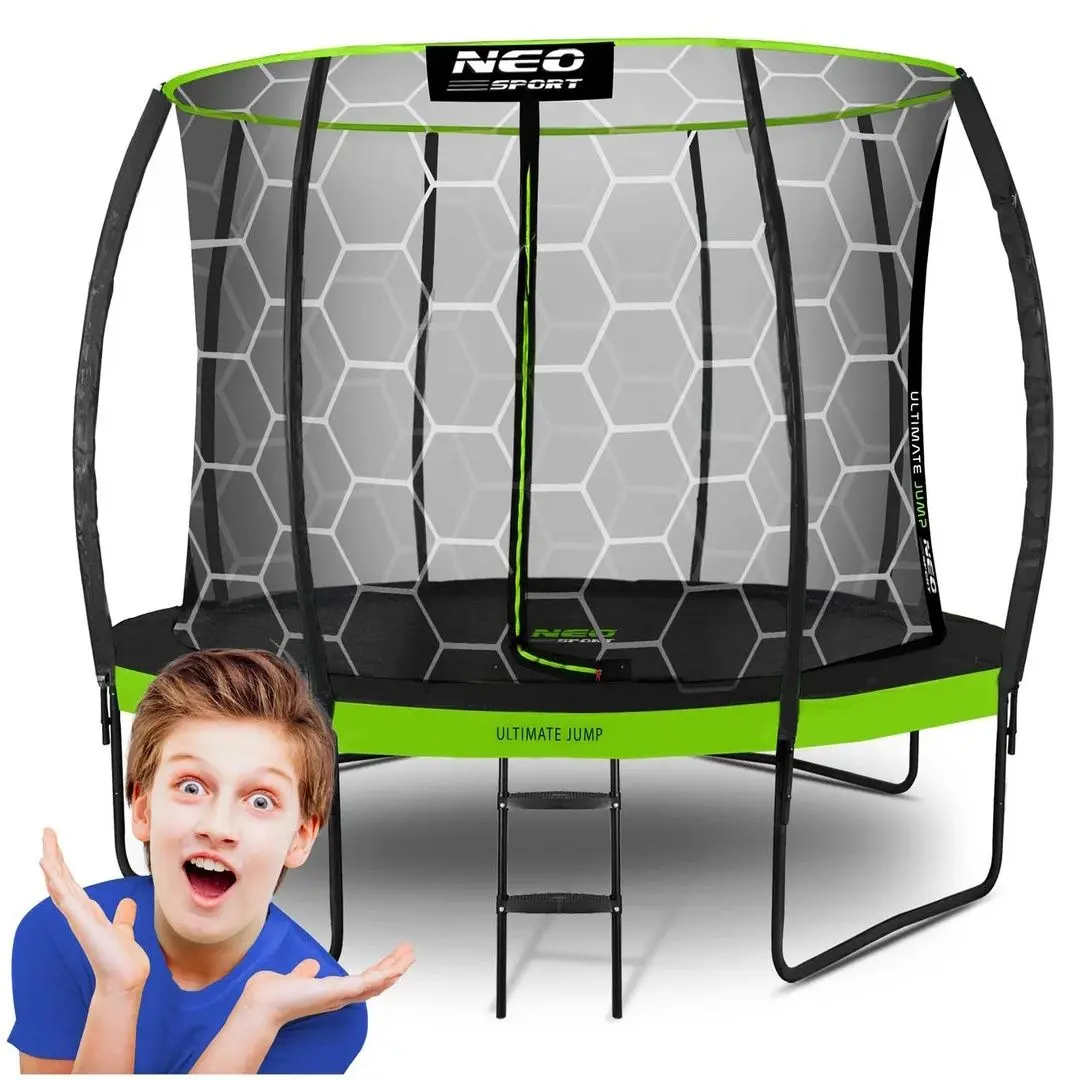 Батут с защитной сеткой Neo Sport NS-10C221 312cm (Green)