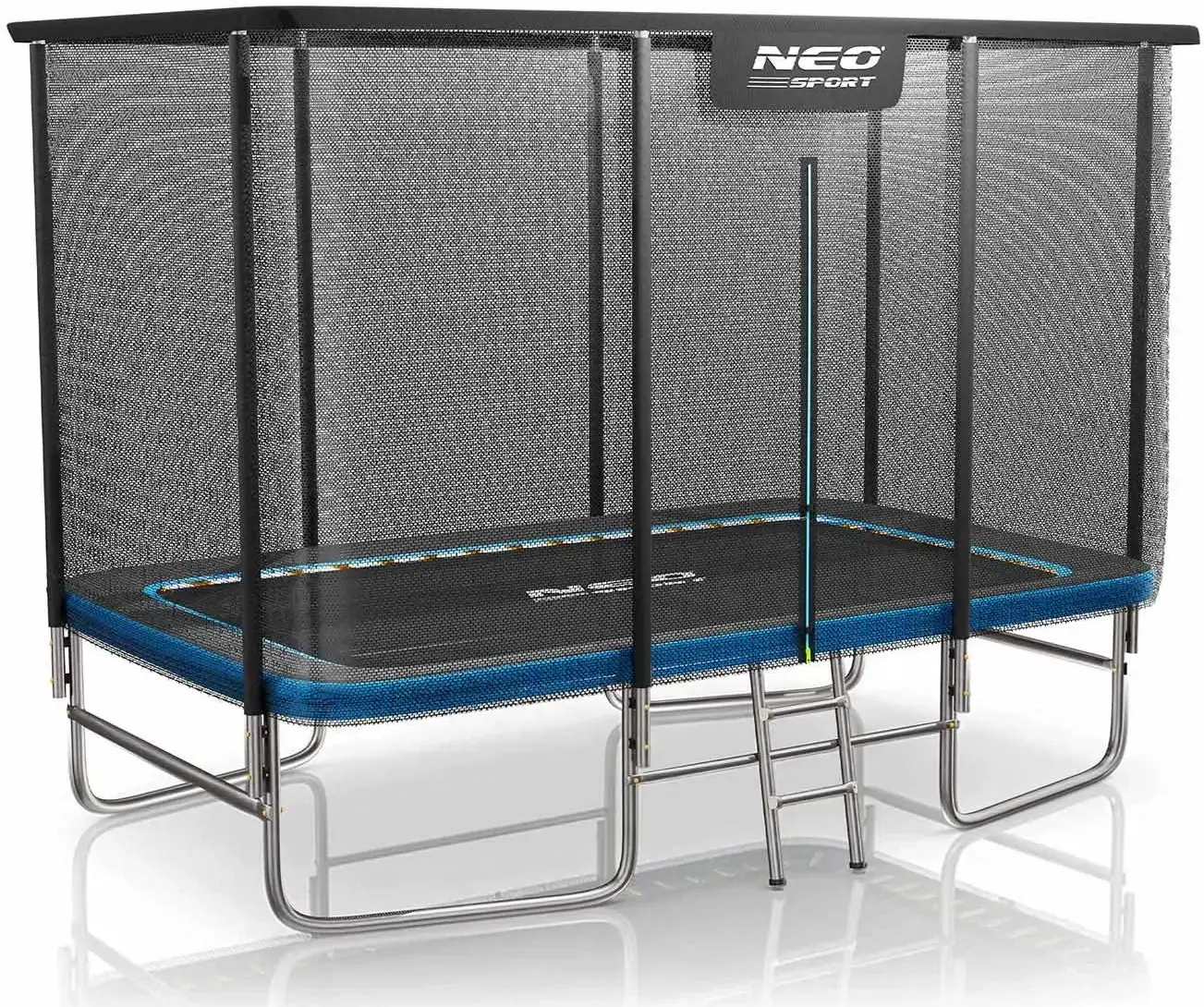 Trambulina cu plasa de protectie Neo Sport NS-10X14Z251 (Black/Blue)