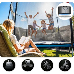 Trambulina cu plasa de protectie Neo Sport NS-10Z221 (Black/Blue) Thumb