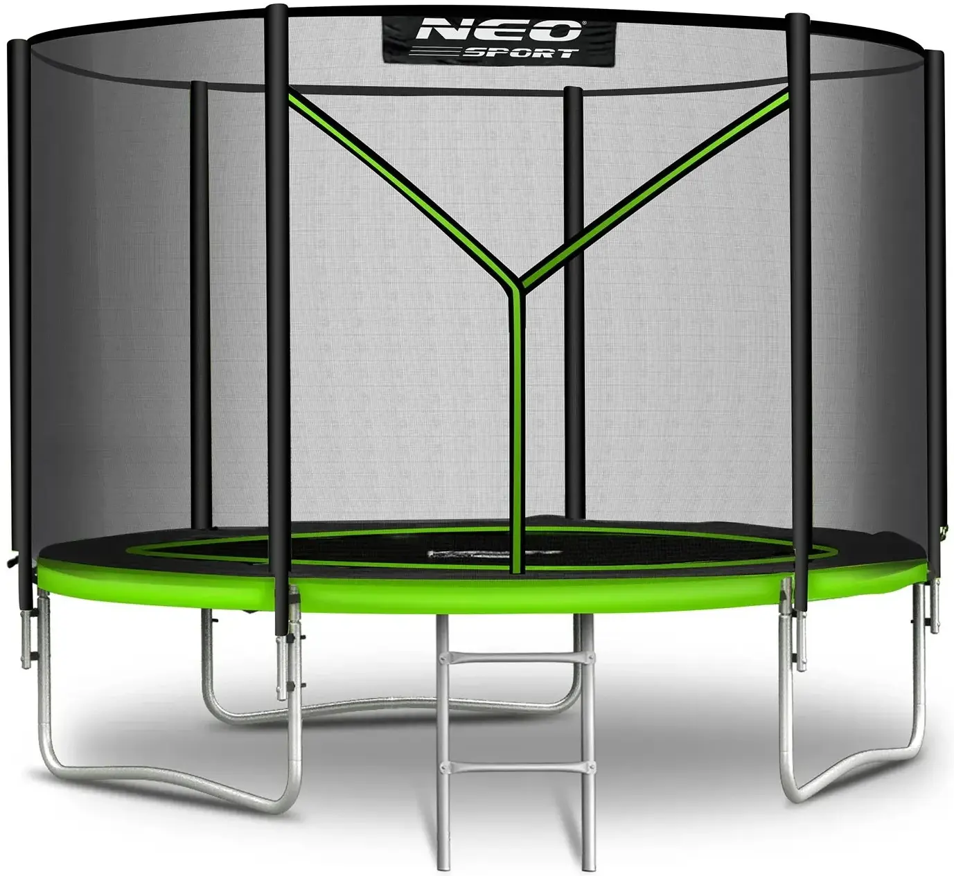 Trambulina cu plasa de protectie Neo Sport NS-10Z231 (Green/Black) - 2