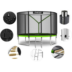 Trambulina cu plasa de protectie Neo Sport NS-10Z231 (Green/Black) Thumb