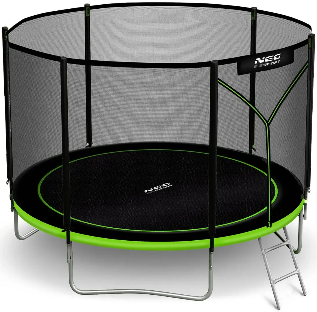 Trambulina cu plasa de protectie Neo Sport NS-10Z231 (Green/Black)
