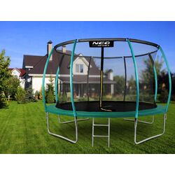 Trambulina cu plasa de protectie Neo Sport NS-12C181 374cm (Green) Thumb