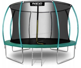 Trambulina cu plasa de protectie Neo Sport NS-12C181 374cm (Green)