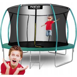 Trambulina cu plasa de protectie Neo Sport NS-12C181 374cm (Green) Thumb