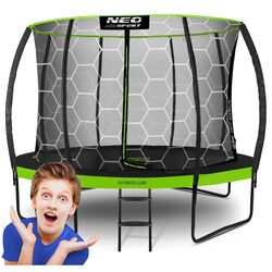 Trambulina cu plasa de protectie Neo Sport NS-12C221 374cm (Green) Thumb