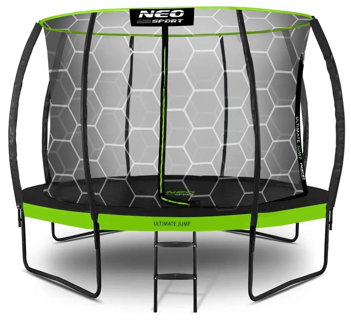 Trambulina cu plasa de protectie Neo Sport NS-12C221 374cm (Green)