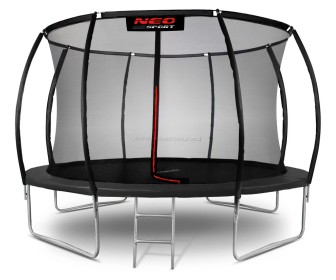 Trambulina cu plasa de protectie Neo Sport NS-12C231 374cm (Black)