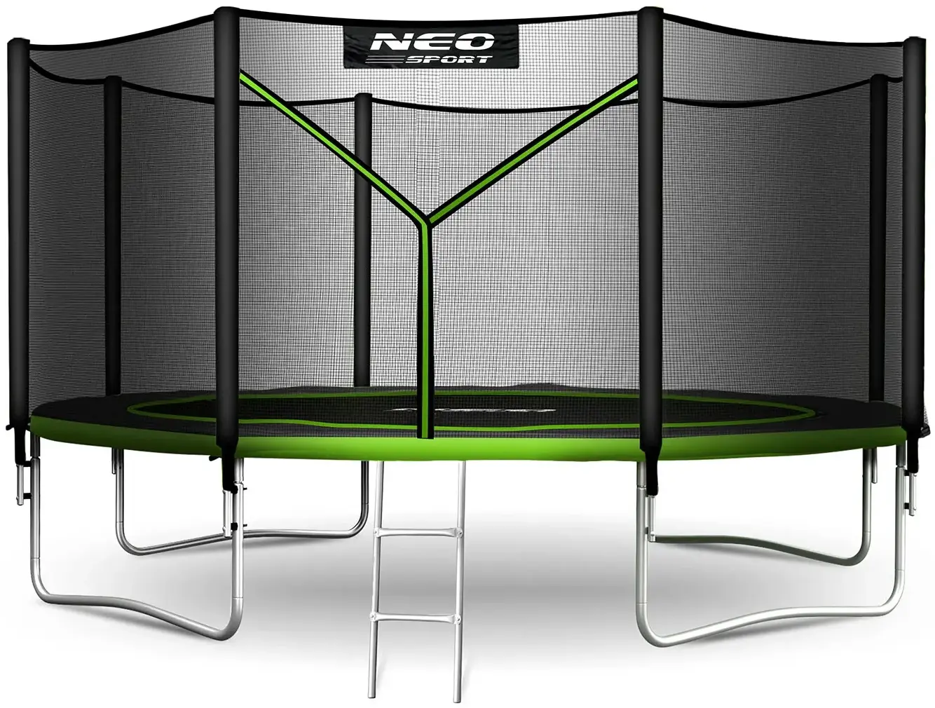Trambulina cu plasa de protectie Neo Sport NS-12Z231 (Black/Green) - 2