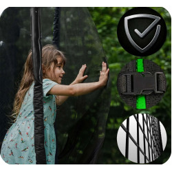 Trambulina cu plasa de protectie Neo Sport NS-12Z231 (Black/Green) Thumb