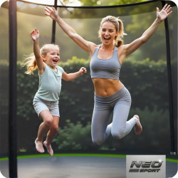 Trambulina cu plasa de protectie Neo Sport NS-12Z231 (Black/Green) Thumb