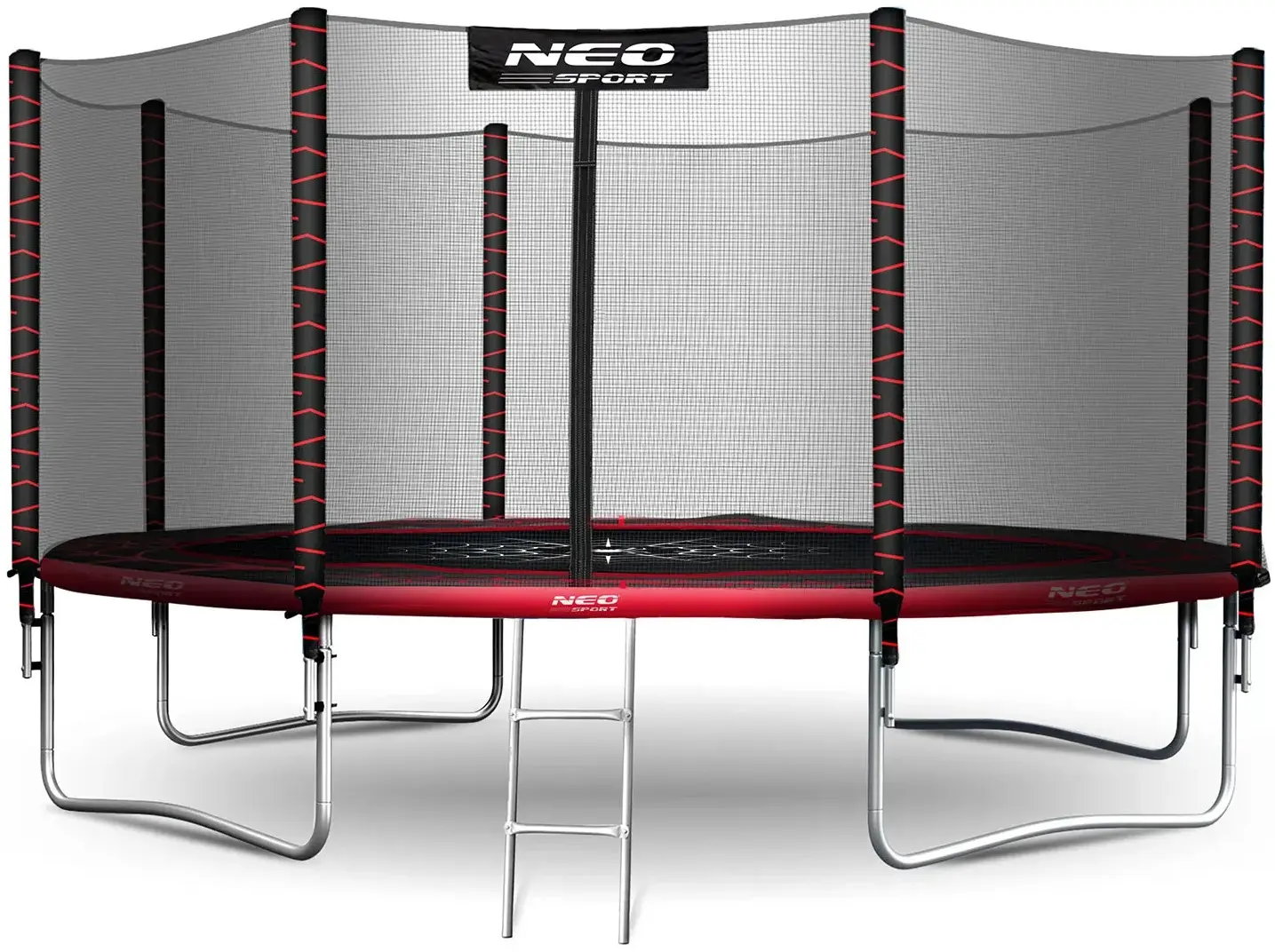 Trambulina cu plasa de protectie Neo Sport NS-12Z241 (Red/Black) - 2
