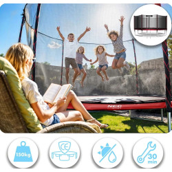 Trambulina cu plasa de protectie Neo Sport NS-12Z241 (Red/Black) Thumb