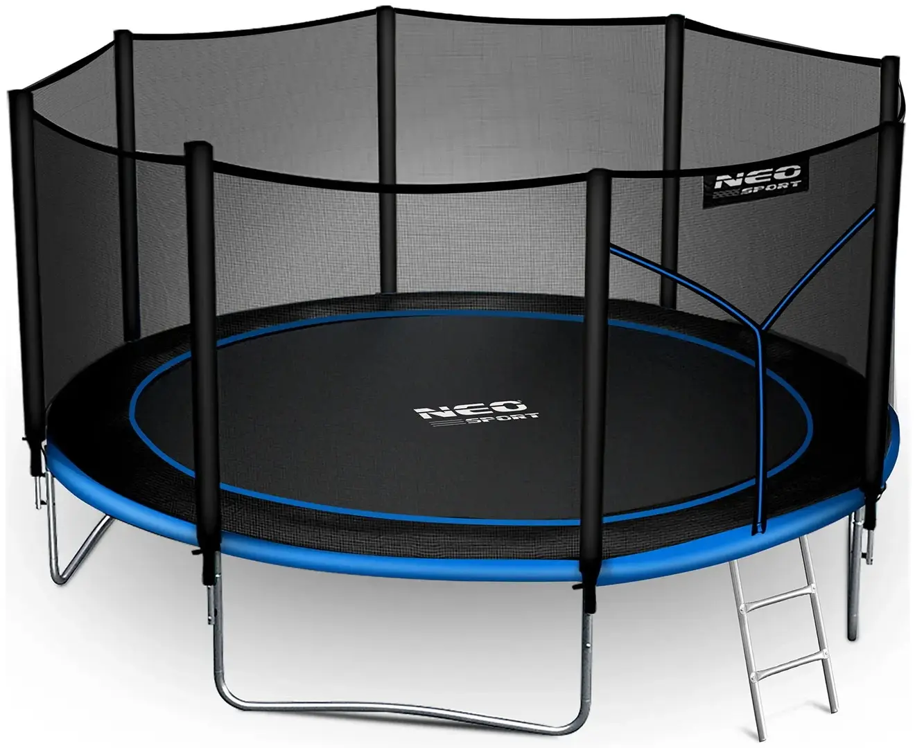 Батут с защитной сеткой Neo Sport NS-13Z221 (Black/Blue)