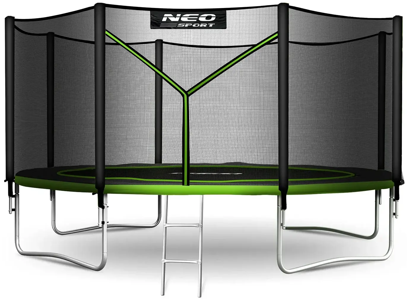Trambulina cu plasa de protectie Neo Sport NS-13Z231 (Black/Green) - 2