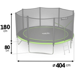 Trambulina cu plasa de protectie Neo Sport NS-13Z231 (Black/Green) Thumb