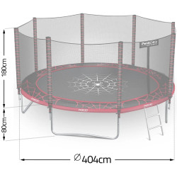 Батут с защитной сеткой Neo Sport NS-13Z241 (Black/Red) Thumb