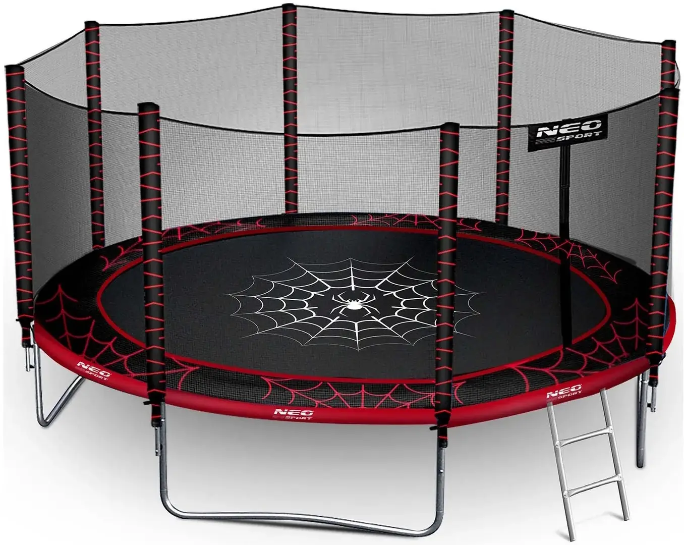 Батут с защитной сеткой Neo Sport NS-13Z241 (Black/Red)