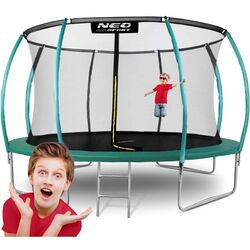 Trambulina cu plasa de protectie Neo Sport NS-14C181 435cm (Green) Thumb