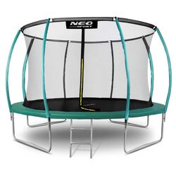 Trambulina cu plasa de protectie Neo Sport NS-14C181 435cm (Green)