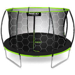 Батут с защитной сеткой Neo Sport NS-14C221 (Black/Green) Thumb