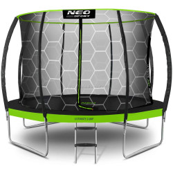 Батут с защитной сеткой Neo Sport NS-14C221 (Black/Green)