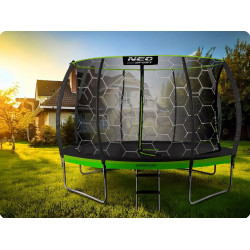 Батут с защитной сеткой Neo Sport NS-14C221 (Black/Green) Thumb