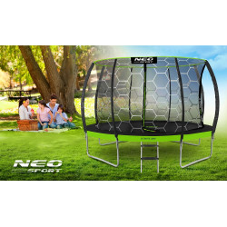 Батут с защитной сеткой Neo Sport NS-14C221 (Black/Green) Thumb