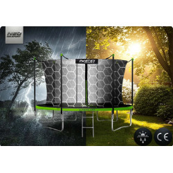 Батут с защитной сеткой Neo Sport NS-14W231 (Black/Green) Thumb