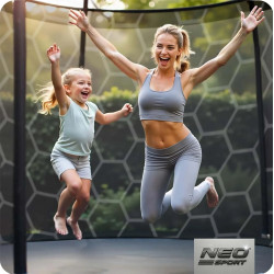 Батут с защитной сеткой Neo Sport NS-14W231 (Black/Green) Thumb