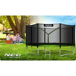 Батут с защитной сеткой Neo Sport NS-14Z231 (Black/Green) Thumb