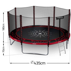 Батут с защитной сеткой Neo Sport NS-14Z241 (Red/Black) Thumb
