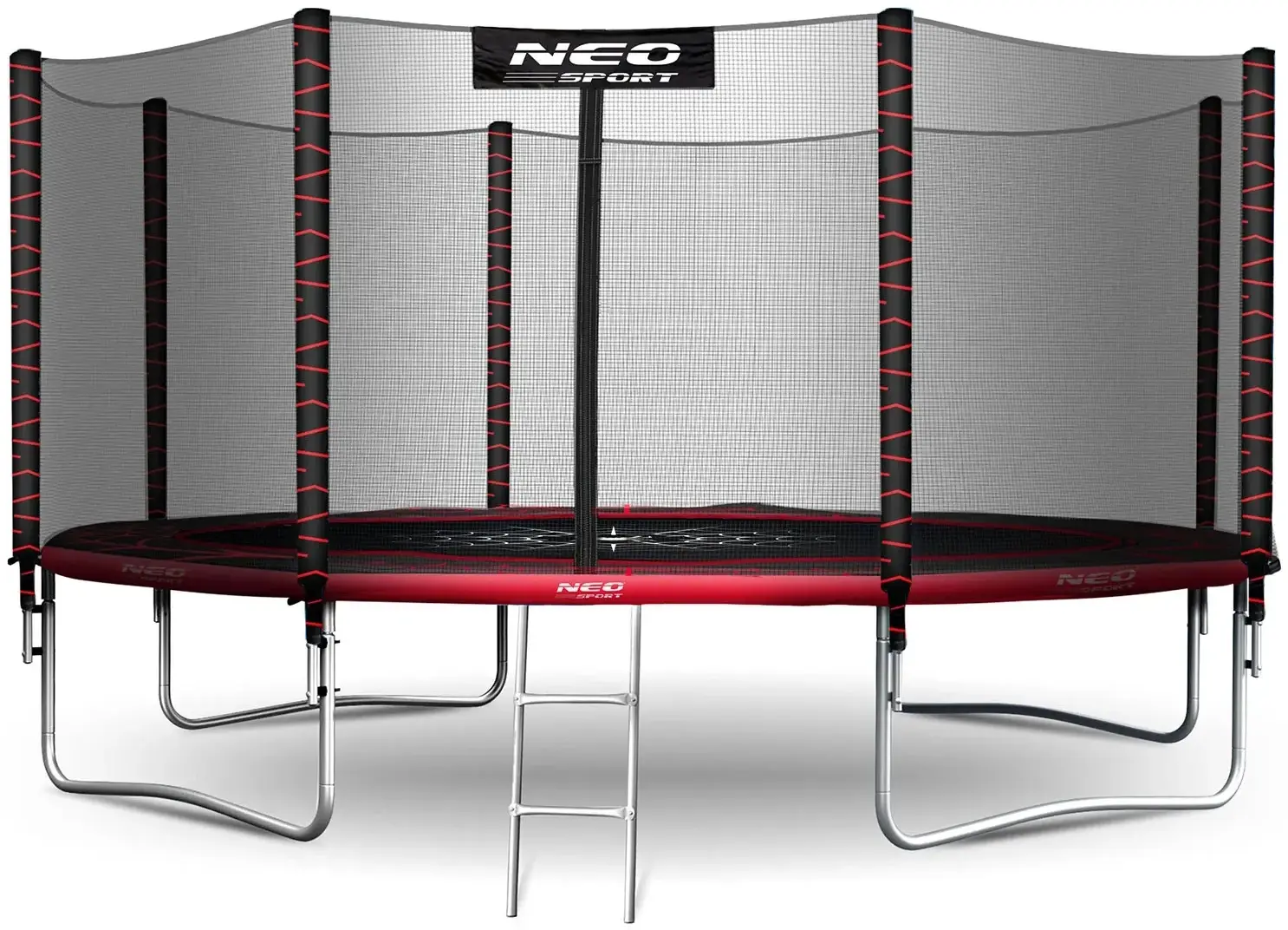 Батут с защитной сеткой Neo Sport NS-14Z241 (Red/Black) - 3