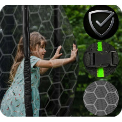 Trambulina cu plasa de protectie Neo Sport NS-15W231 (Black/Green) Thumb
