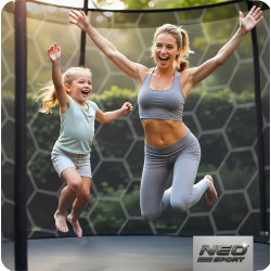 Trambulina cu plasa de protectie Neo Sport NS-15W231 (Black/Green) Thumb